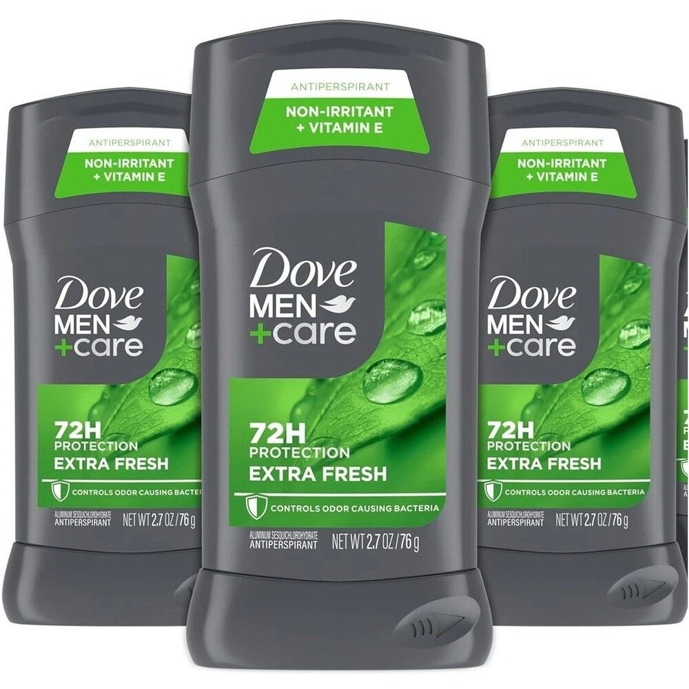 3-Pack DOVE MEN +CARE Men's Antiperspirant Deodorant 72Hr Sweat Protection 2.7oz